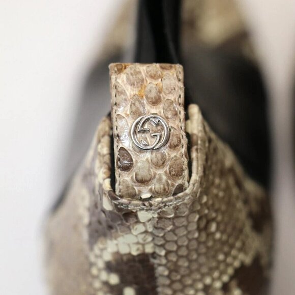 Gucci Daisy Python Cap Toe Heel Ankle Bootie Womens EU 37 US 6 - Picture 5 of 16